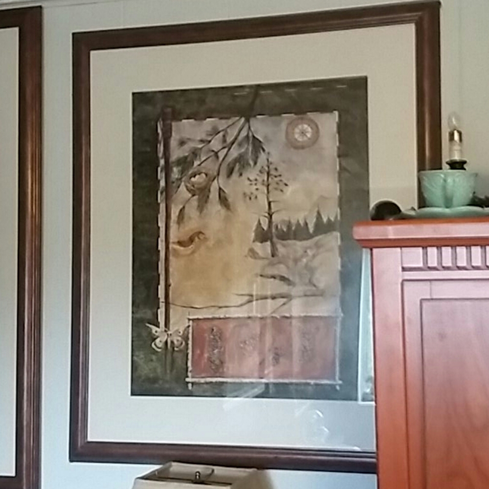 Framed artwork picture country set